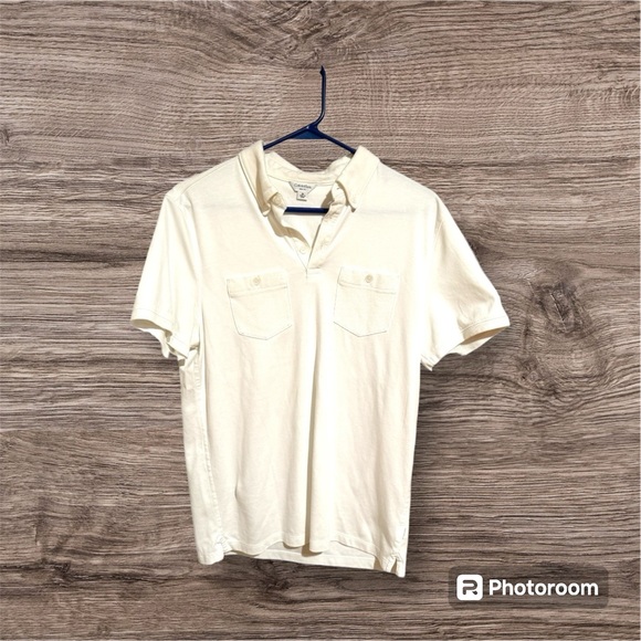 Calvin Klein White Slim Fit Cotton‎ Polo Shirt. Men’s Medium. NWOT. - Picture 1 of 4